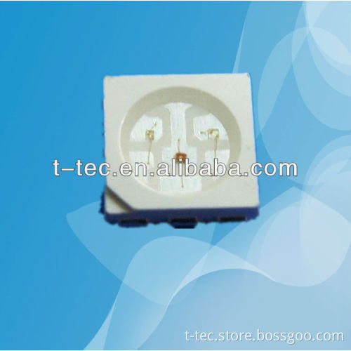 5050 RGB SMD LED with Red Blue and Green color inside